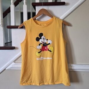 Disney Yellow Mickey Mouse Tank Top -Size Medium